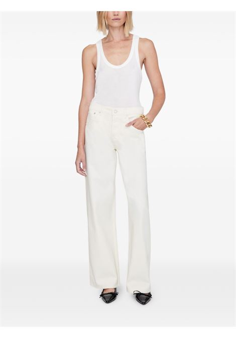 manon jeans woman ecru ANINE BING | A-06-10896OFW25